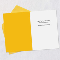 Roaming the Earth Together, Dinosaurs Funny Romantic Anniversary Card