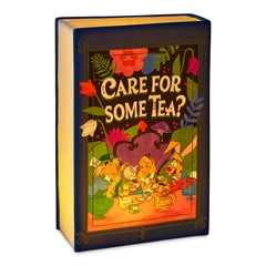 Disney Alice in Wonderland Book-Shaped Figurine With Light