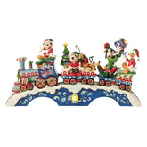 Jim Shore Mickey Mouse and Friends Light-Up Musical Train Figurine, 8.64"
