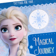 Disney Frozen 2 Elsa Magical Journey Birthday Card With Temporary Tattoos