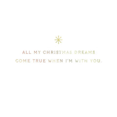 Hallmark + Disney Holiday Ever After Christmas Dreams Romantic Christmas Card