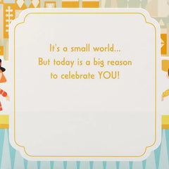 Disney It’s a Small World Celebrating You Musical 3D Pop-Up Card With Motion
