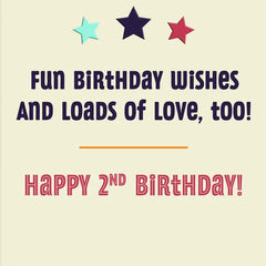 Disney Junior T.O.T.S. Loads of Love 2nd Birthday Card