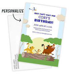 Disney The Lion King Just Can’t Wait Birthday Invitation