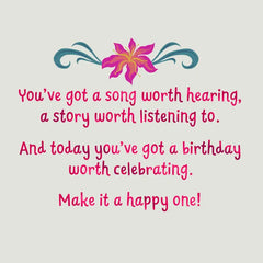 Disney The Little Mermaid Raise That Voice Birthday Card