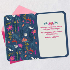 Disney The Little Mermaid Raise That Voice Birthday Card