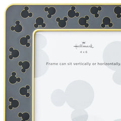 Disney Mickey Mouse Silhouettes Gray Metal Picture Frame, 4x6