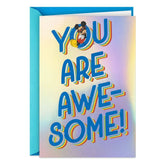 Disney Mickey Mouse You're Awesome Birthday Card for Kids With Stickers
