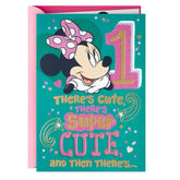 Disney Minnie Mouse Super Cute First Birthday Card
