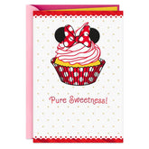 Disney Minnie Mouse Cupcake Birthday Card for Girls