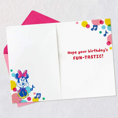 Disney Minnie Mouse Fun-tastic Musical 4th Birthday Card