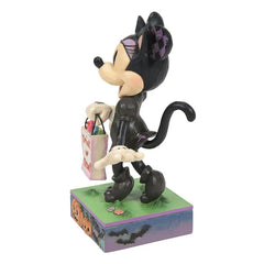 Jim Shore Disney Minnie Mouse in Black Cat Costume Figurine, 6.1"