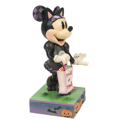 Jim Shore Disney Minnie Mouse in Black Cat Costume Figurine, 6.1"