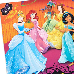 Disney Princess Dress Up Halloween Card for Granddaughter With Mask