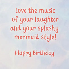 Disney The Little Mermaid Ariel Splashy Fun Birthday Card for Niece With Paint-With-Water Activity
