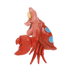 Jim Shore Disney The Little Mermaid Sebastian Mini Figurine, 3.3"