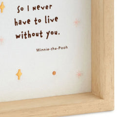 Disney Winnie the Pooh Framed Quote Sign, 10x10