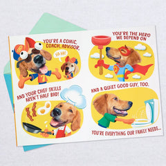 The Hero We Depend On Pop-Up Birthday Card for Dad