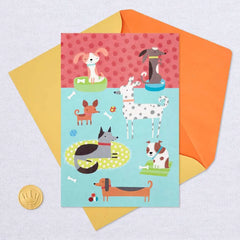 Dog Party Blank Card