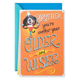 Another Year Older and Wiser Funny Pop-Up Birthday Card for Brother