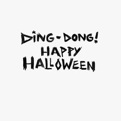 Dog and Doorbell Frenzy Funny Halloween Card