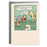 Dog and Cats Office Workers Funny Boss's Day Card From All