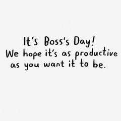 Dog and Cats Office Workers Funny Boss's Day Card From All