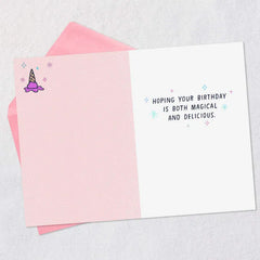 Magical and Delicious Unicorn Funny Birthday Card