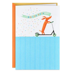 Happy Moments and Days French-Language Birthday Card