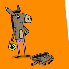 Half-Ass Wishes Funny Halloween Card