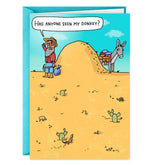 Your A** Is Over the Hill Funny Birthday Card