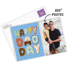 Donuts Happy Dad Day Custom Card
