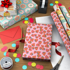 Sweet Treats 3-Pack Assorted Wrapping Paper Roll Bundle, 75 sq. ft. total