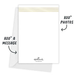 Elegant Gold Border Flat Graduation Party Invitation