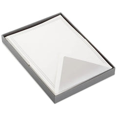 Double Silver Border Stationery Set, Box of 20