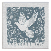 Sincere Surroundings Proverbs Dove Wood Block Sign