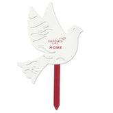 Carried Home Dove Garden Stake, 10"