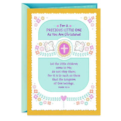 For a Precious Little One Christening Card