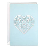 A Love That Only Gets Stronger With Time Wedding Card With Metal Ornament