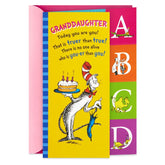 Dr. Seussâ„¢ No One You-er Than You Birthday Card for Granddaughter With Alphabet Flash Cards