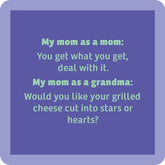 Drinks on Me Grandma Funny Coaster