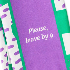 Drinks on Me Leave by 9 Funny Dish Towel