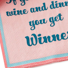 Drinks on Me Refill Wine Funny Party Napkins, Pack of 20