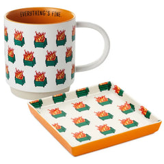 Everything's Fine Dumpster Fire Shoebox Gift Set