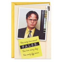 The Office Live It to the Fullest Funny Birthday Card