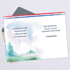 A Model of Character Eagle Scout Congratulations Card