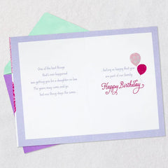So Happy You're Part of Our Family Birthday Card for Daughter-in-Law