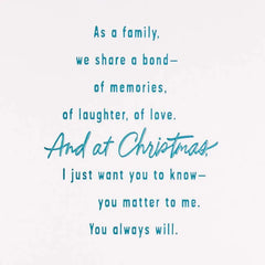 We Share a Bond Christmas Card for Brother
