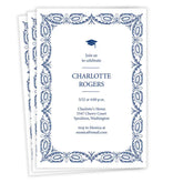 Elegant Border Graduation Invitation