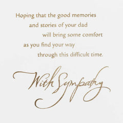 Memories and Stories Sympathy Card for Loss of Dad